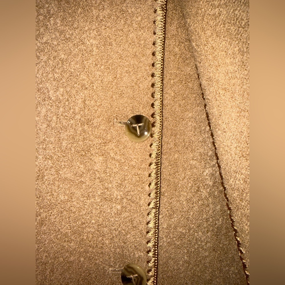 Toteme Embroidered Scarf Coat, 34, Camel - Picture 8 of 16